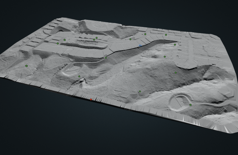 Bare earth model in Rock CLOUD