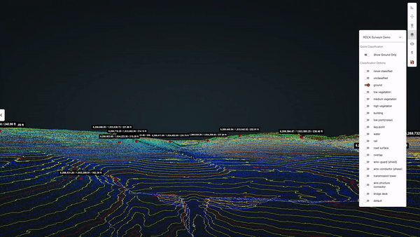 Contour lines in ROCK Cloud