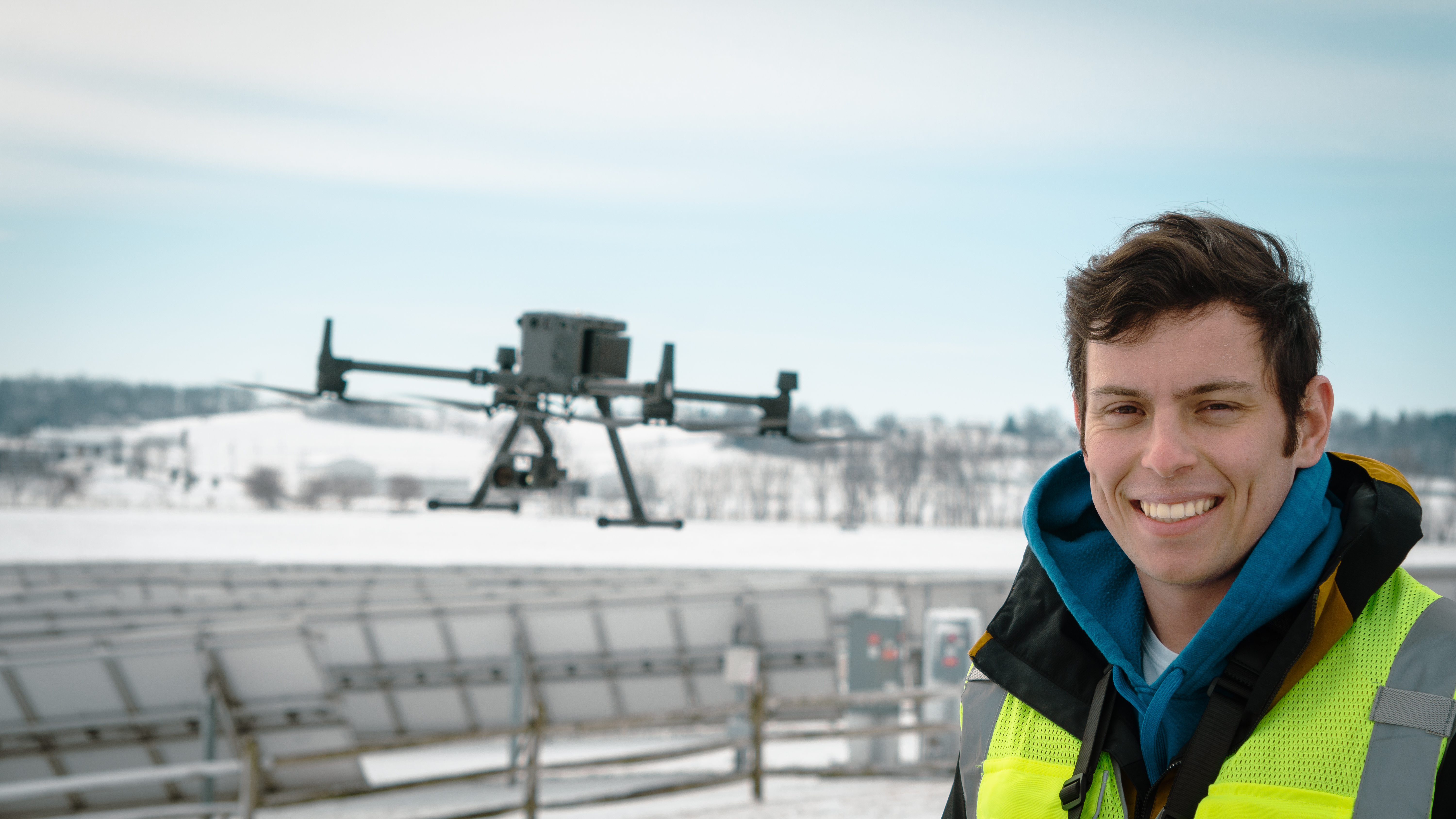 Nino Efendic with his DJI M300