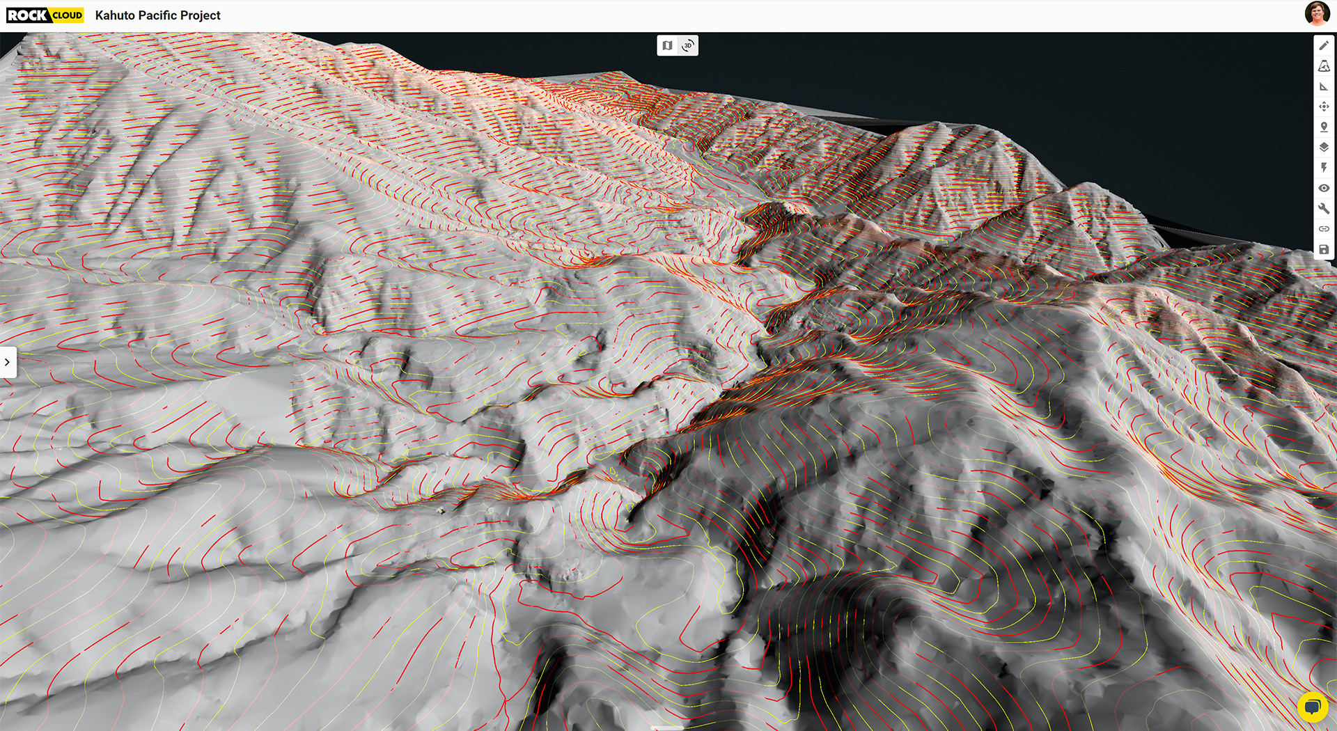 ROCK CLOUD LiDAR Contours