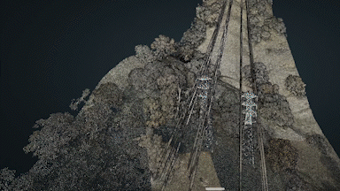 Flyover of the Hilltop Utility Project point cloud map