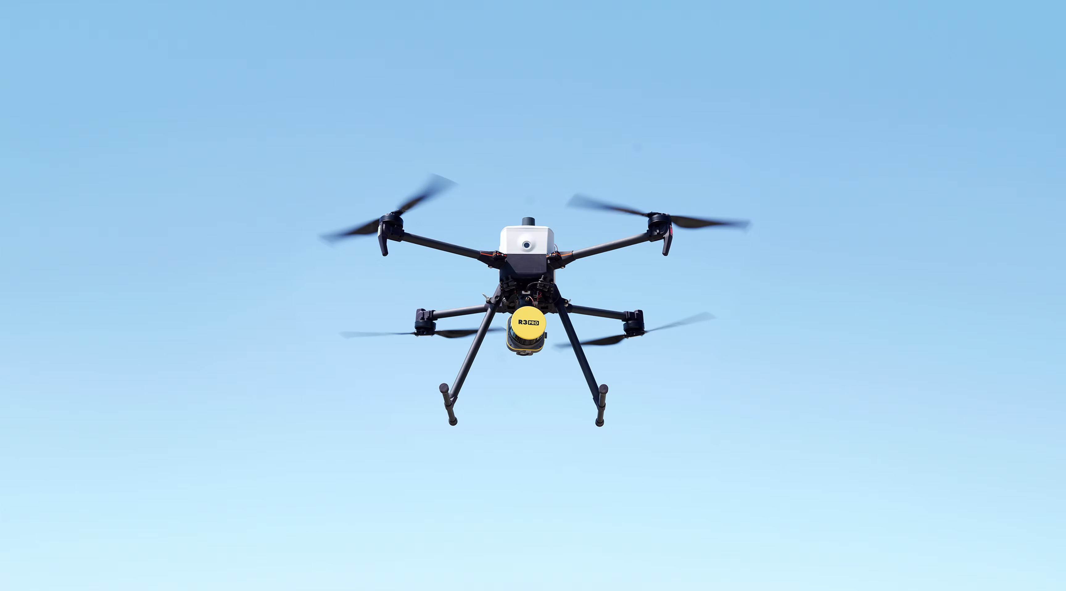 *Inspired Flight’s IF800 Tomcat is an American-made quadcopter designed for enterprise mapping – here it’s shown carrying a LiDAR sensor underneath.*