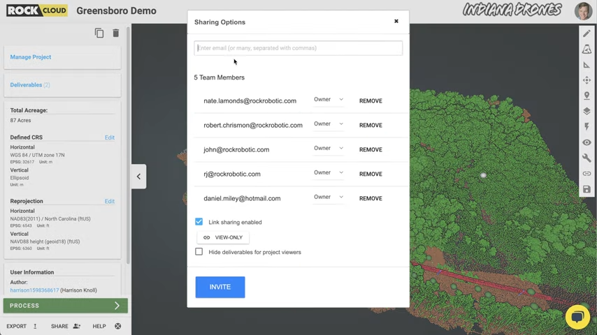 Share ROCK Cloud project deliverables with anyone.