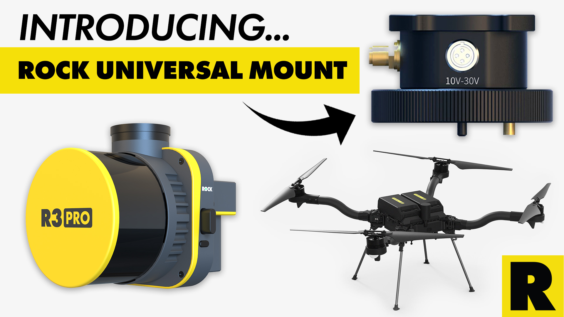 Unlocking Drone Compatibility: ROCK Robotic's Universal Mount for the R3 Pro LiDAR