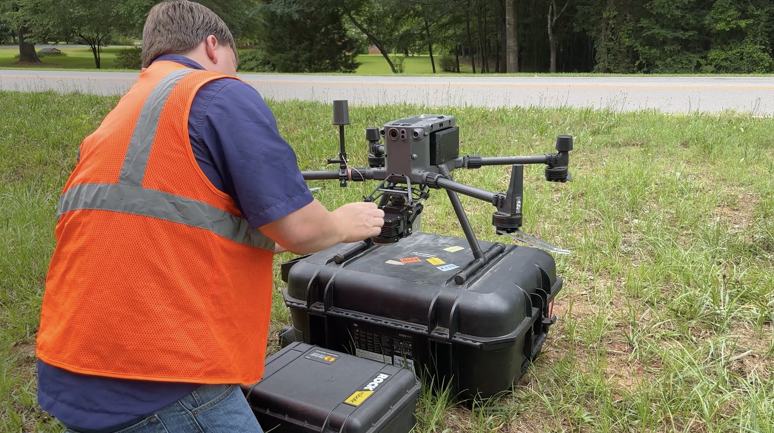 A trained drone surveyor can save a transportation department by being faster while requiring fewer people to get the job done.