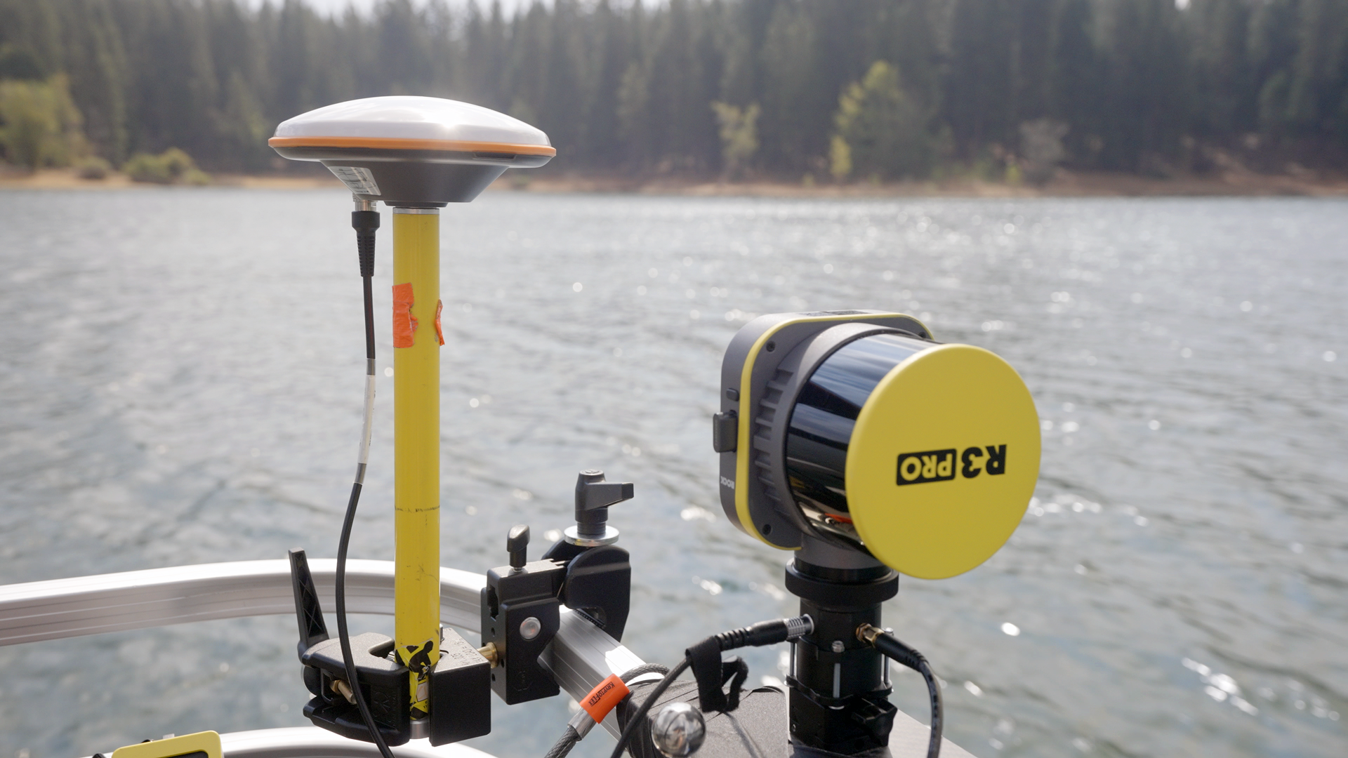ROCK R3 Pro Mobile Mapping on a Boat