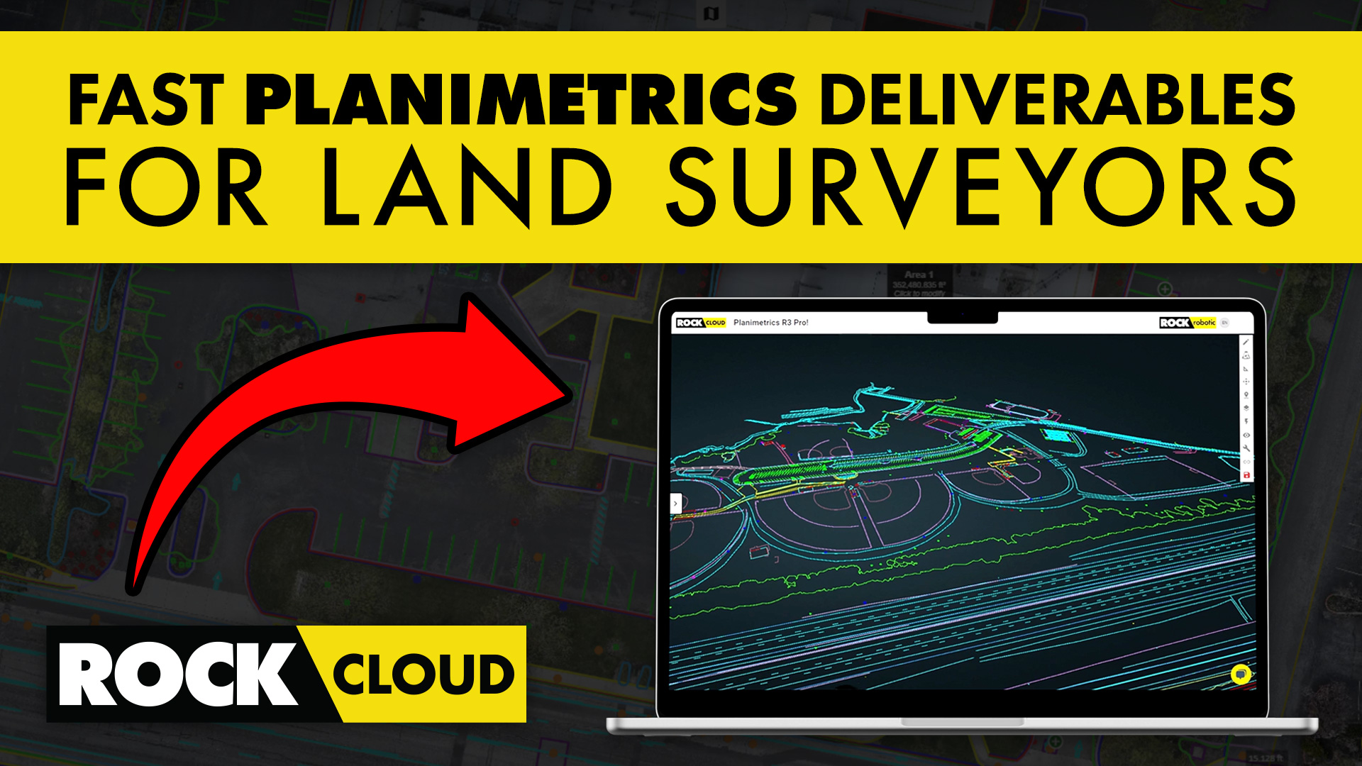 Planimetric Linework Surveying Deliverables with ROCK Pro Services