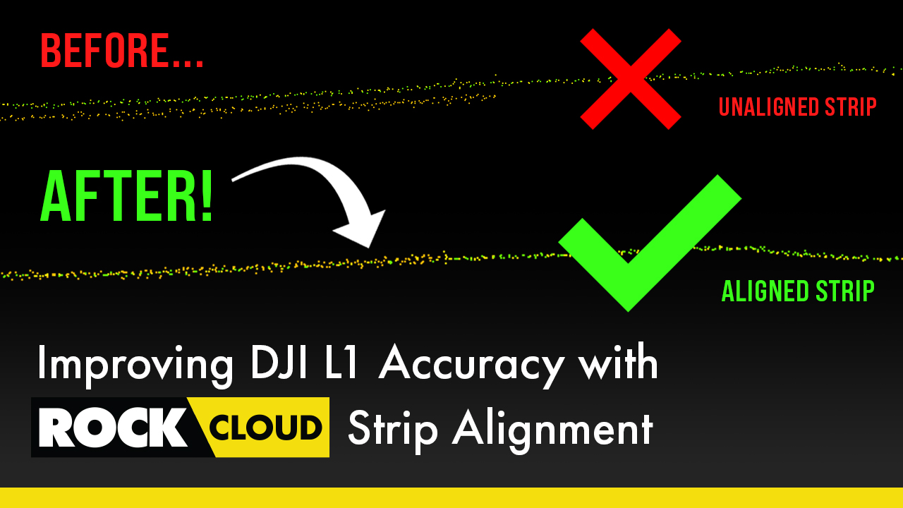 How-To Improve DJI Zenmuse L1 Accuracy w/ Strip Alignment in ROCK Cloud LiDAR Processing Software