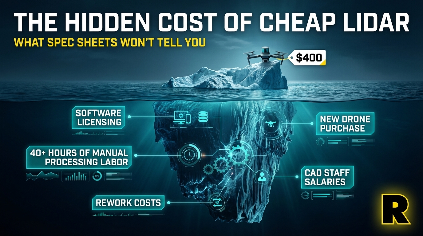 ROCK Ultra drone LiDAR on DJI M350