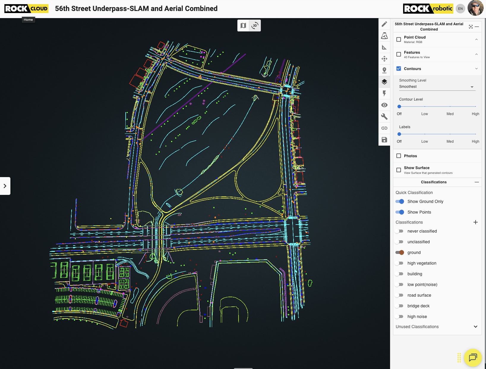 Before and after CAD extraction